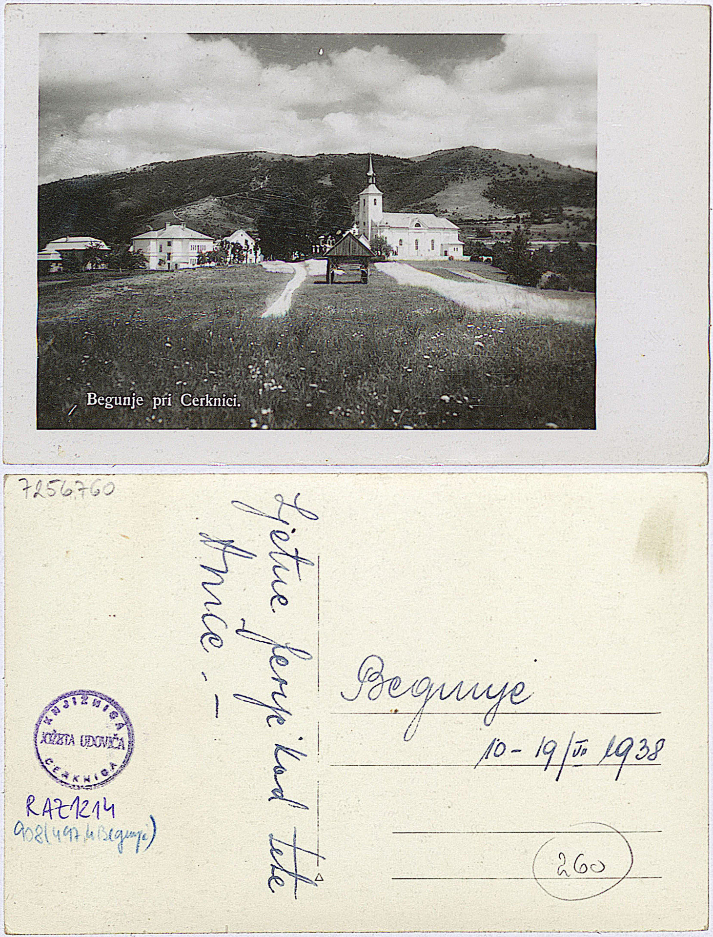 Begunje 1938 0610 7256760 1214 1 - Begunje pri Cerknici