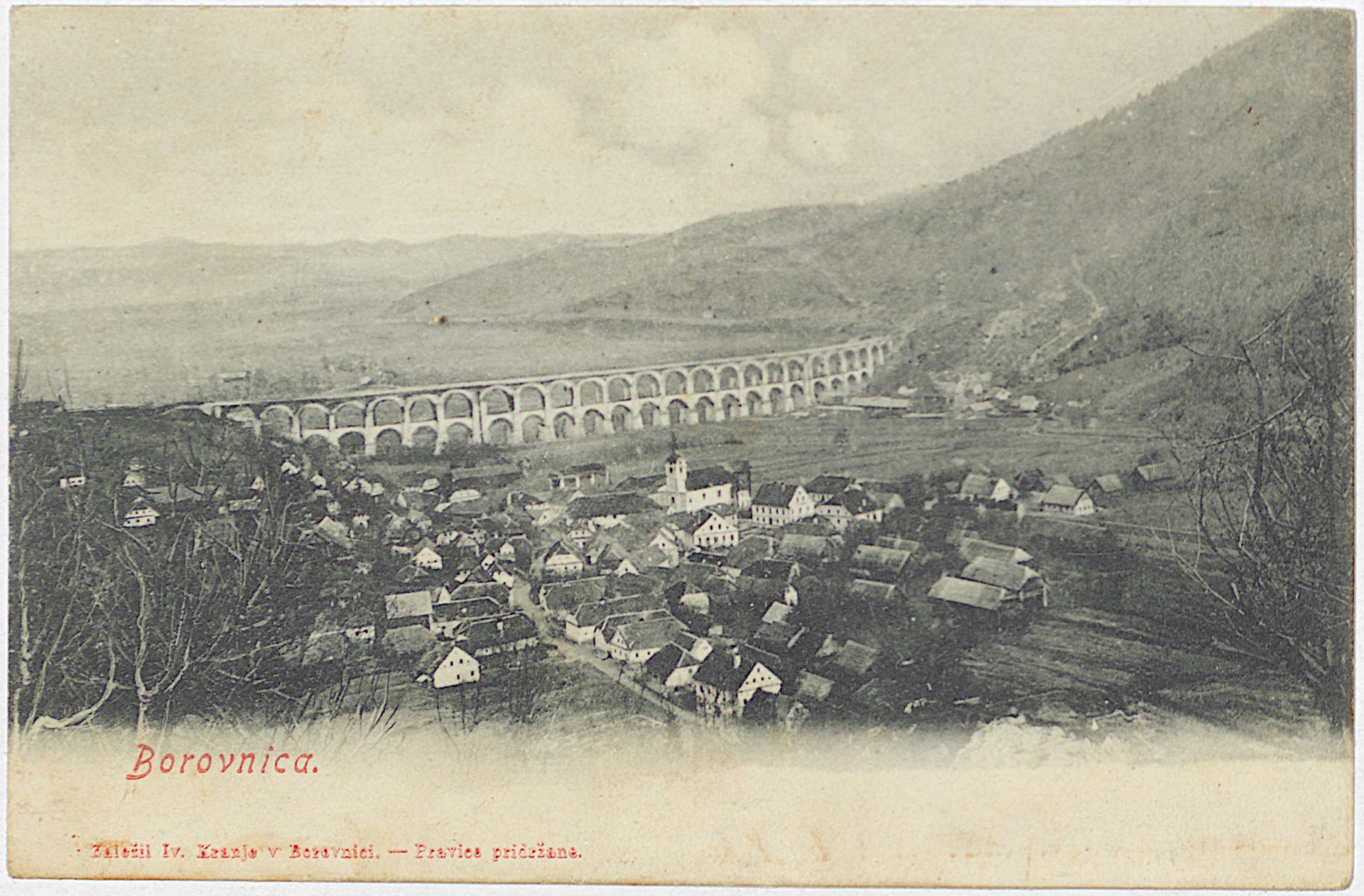 Borovnica 6241976 1052a - Notranjski kraji na razglednicah