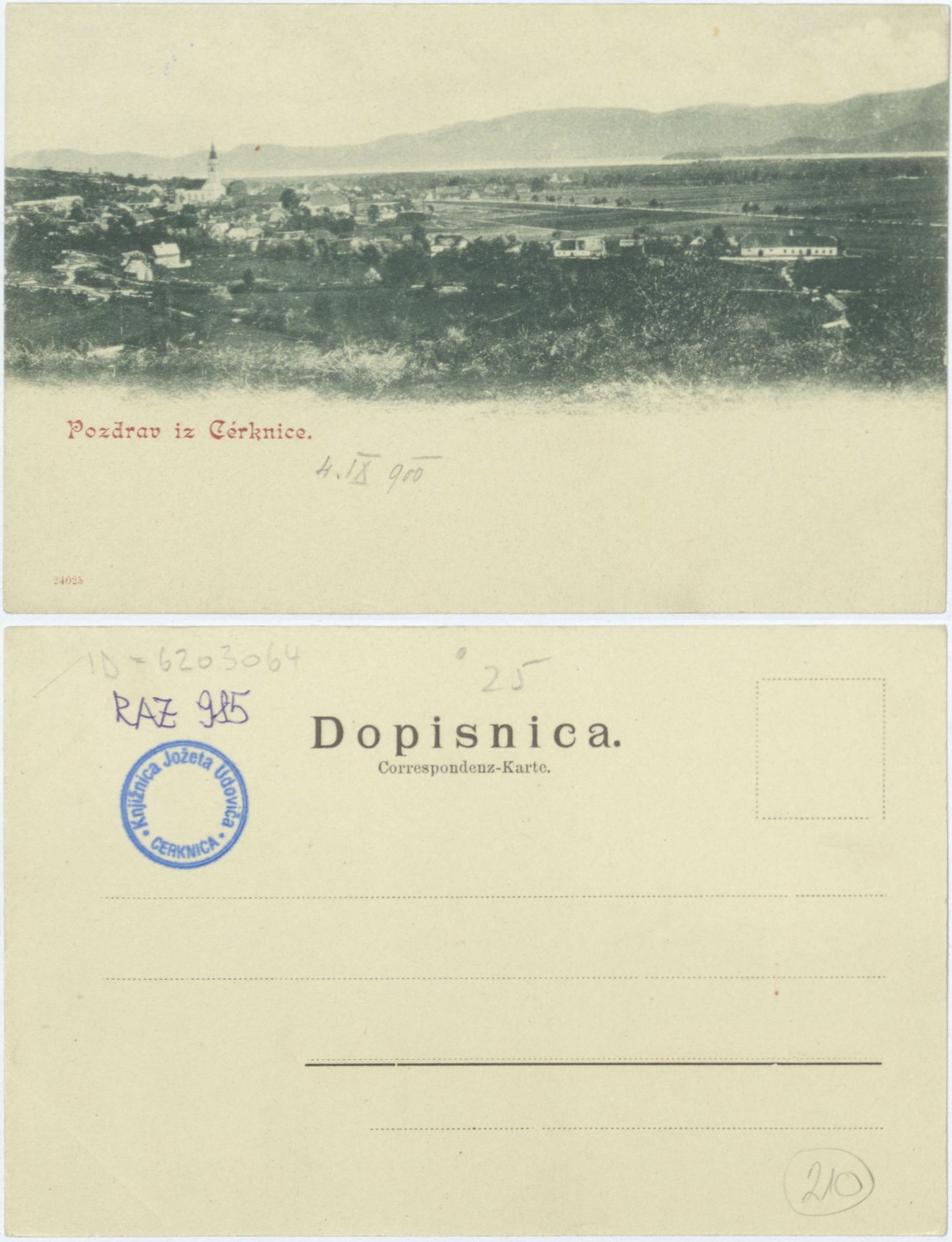 Cerknica 1900 0904 6203064 0985 - Cerknica