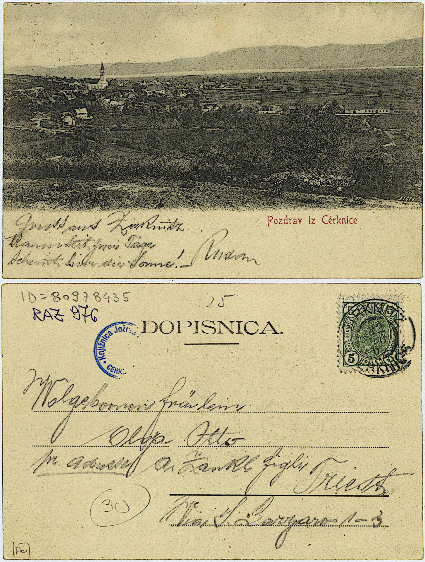 Cerknica 1907 1012 80978435 0976 - Cerknica