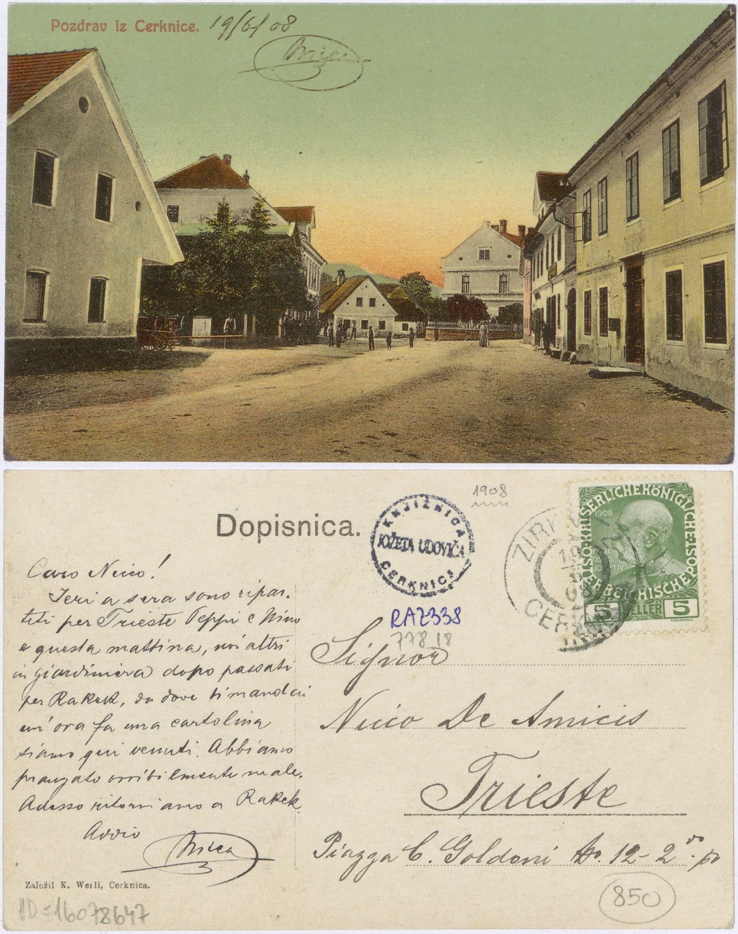 Cerknica 1908 0619 16078647 0338 - Cerknica