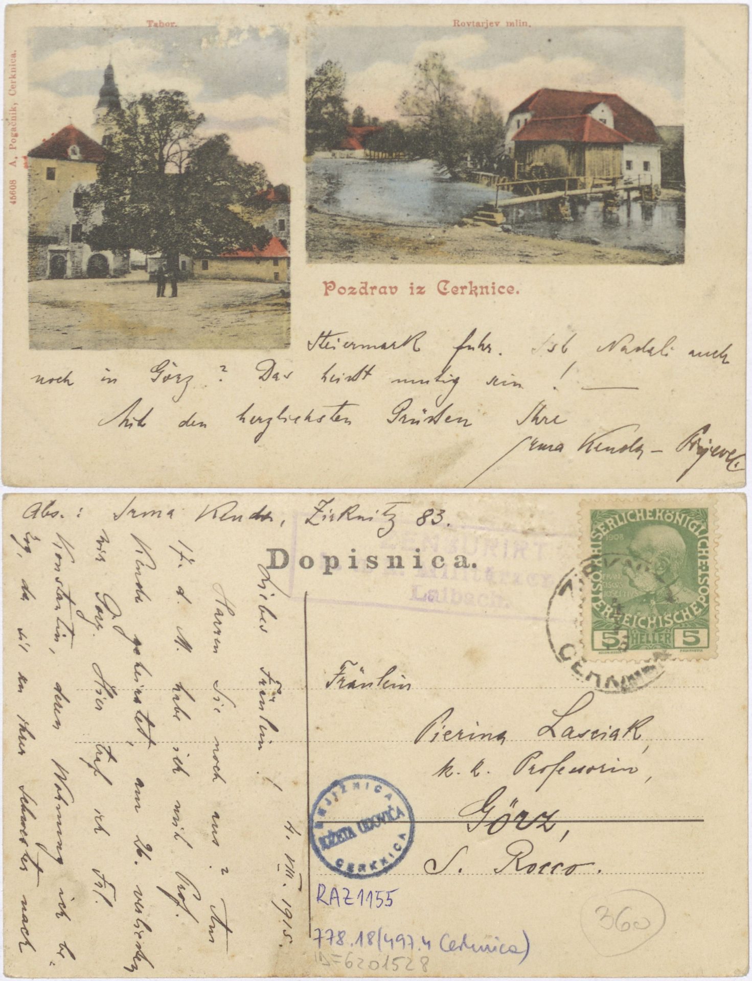 Cerknica 1915 0804 6201528 1155 - Cerknica