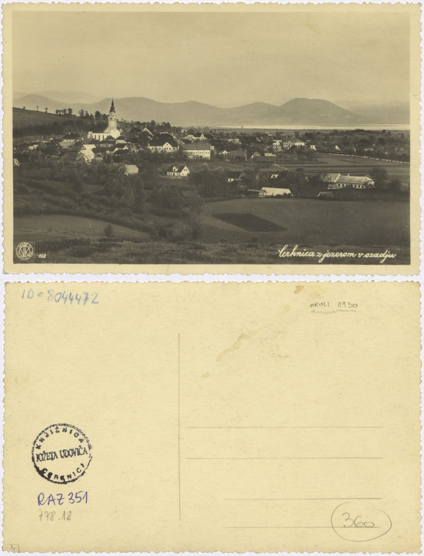 Cerknica 1930 0000 8044472 0351 - Cerknica