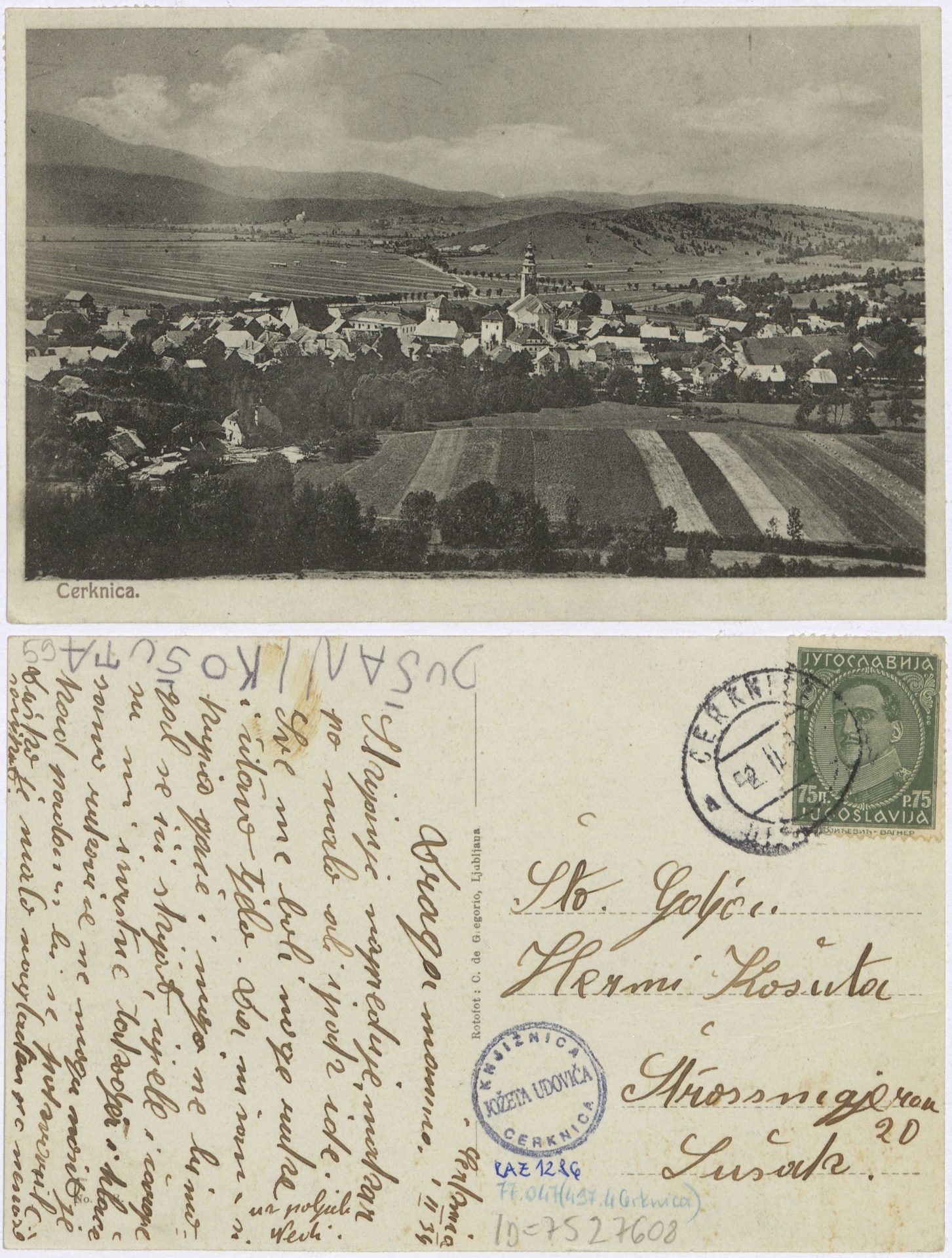 Cerknica 1934 0202 7527608 1286 - Cerknica