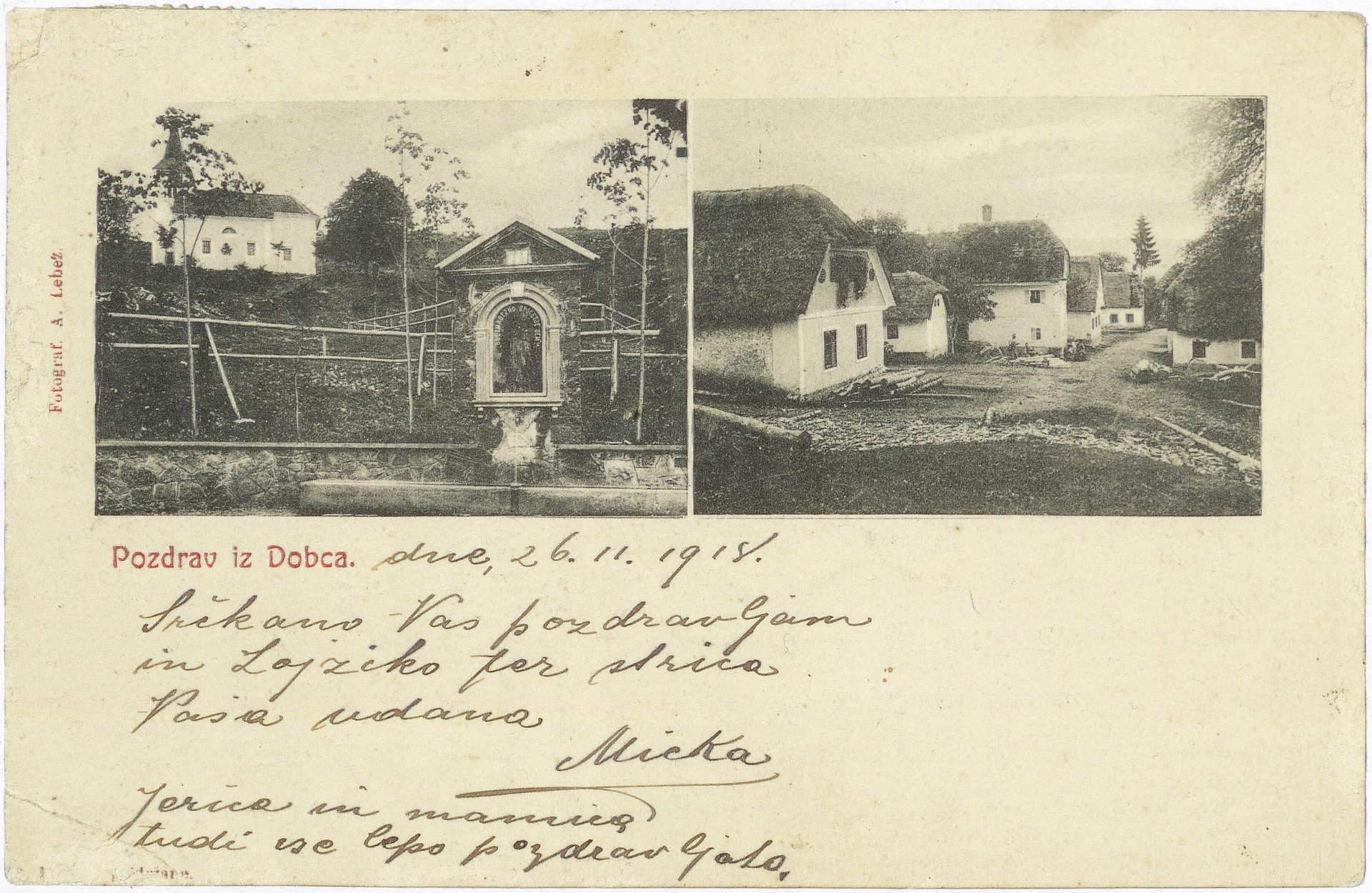 Dobec 8032696 0326a - Notranjski kraji na razglednicah