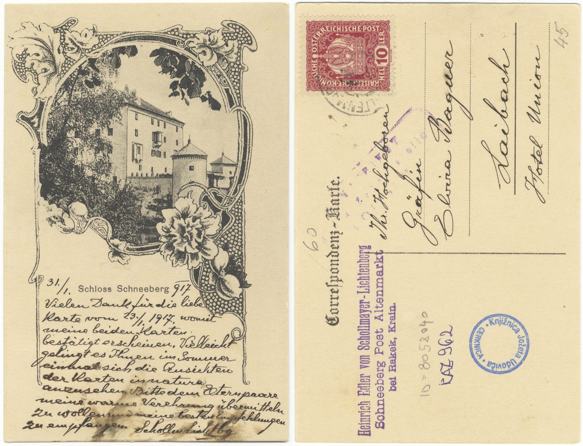 Grad Sneznik 1917 0131 8058040 0962 - Grad Snežnik