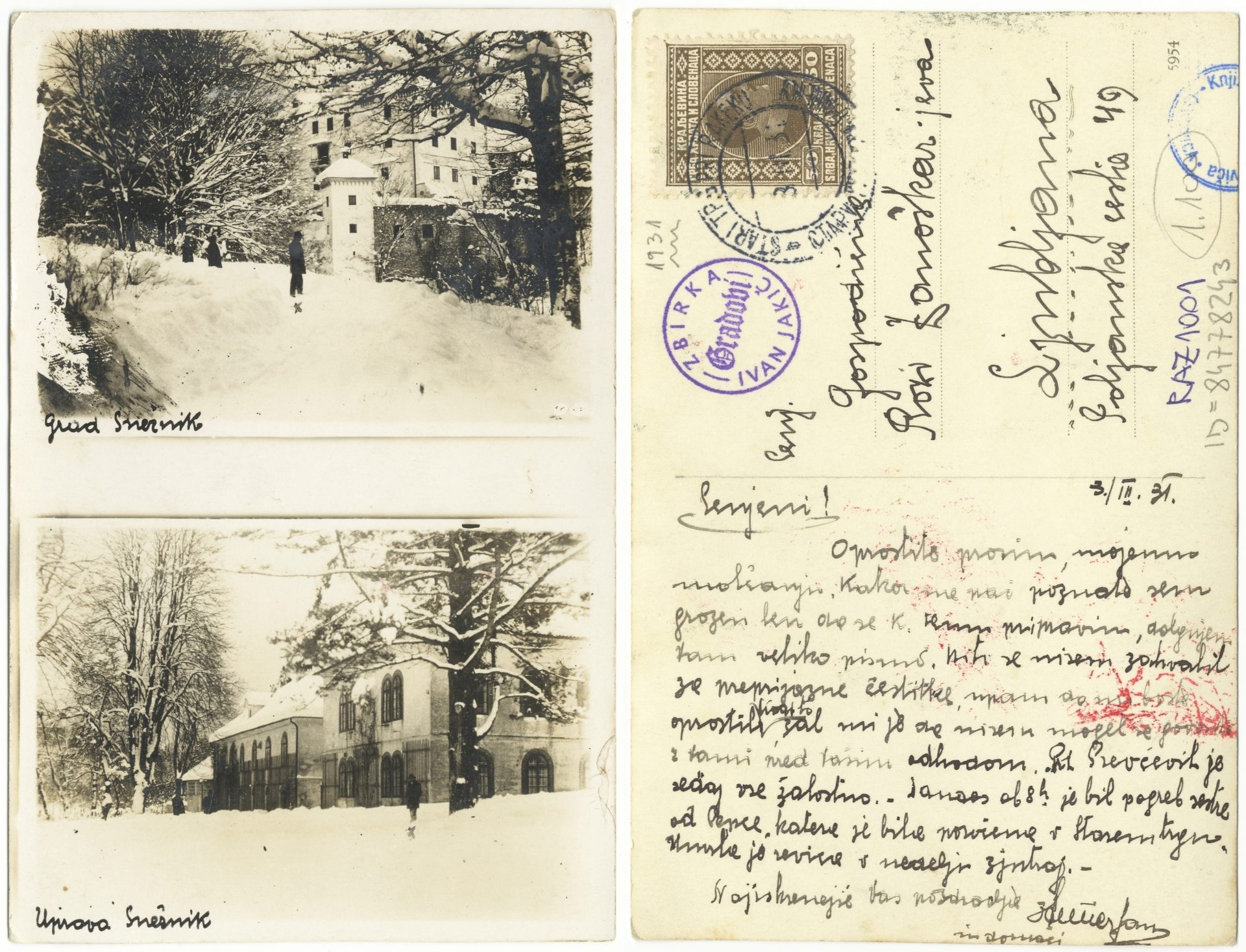 Grad Sneznik 1931 0303 84778243 1001 - Grad Snežnik