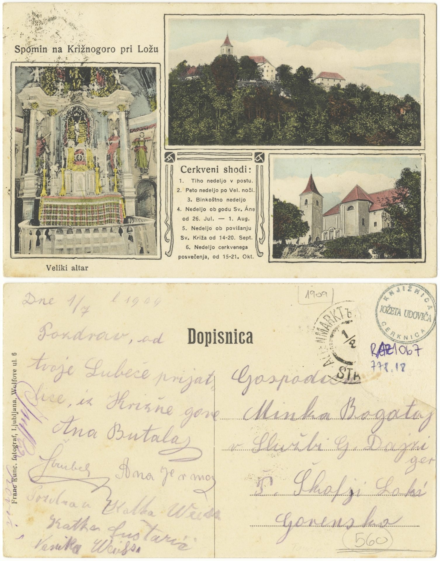 Krizna gora 1909 0701 6238392 1067 - Križna gora
