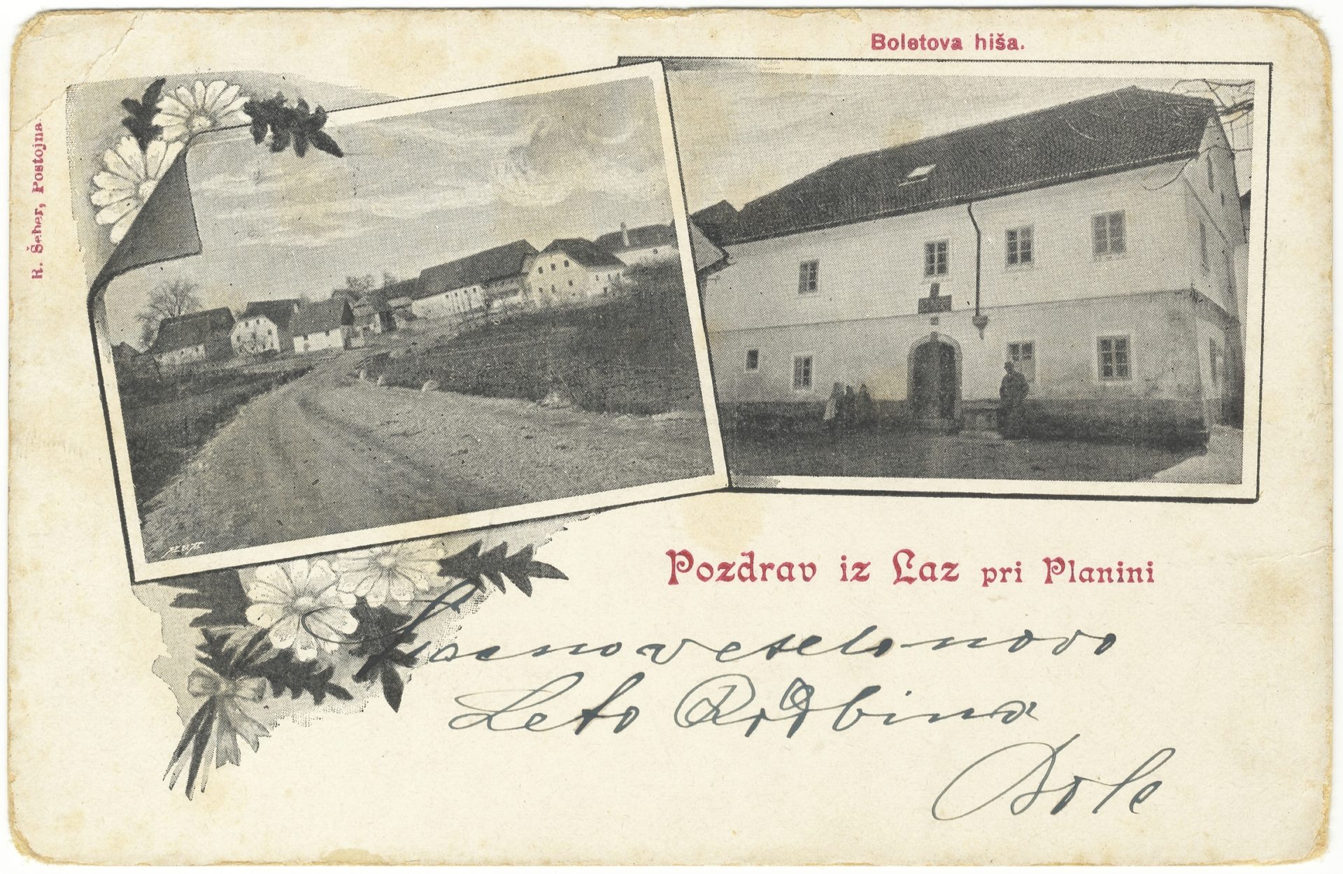 Laze pri Planini 6240440 1044a - Notranjski kraji na razglednicah