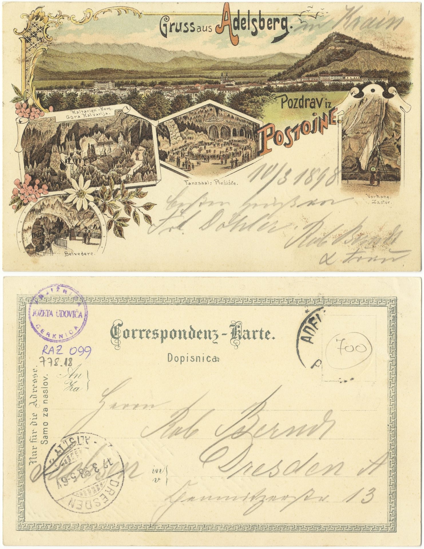 Postojna 1898 0310 6222520 0099 - Postojna