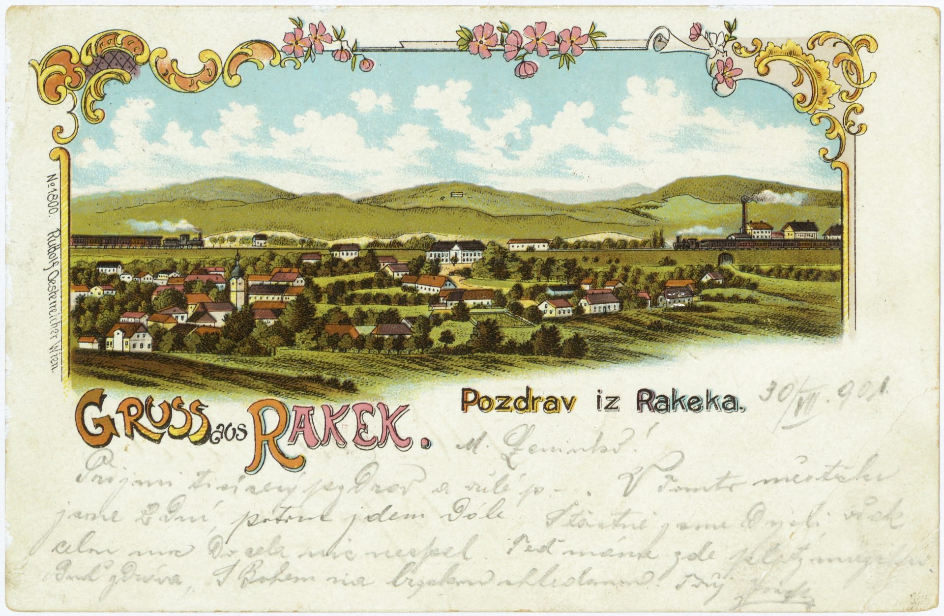 Rakek 6229432 0085a - Notranjski kraji na razglednicah