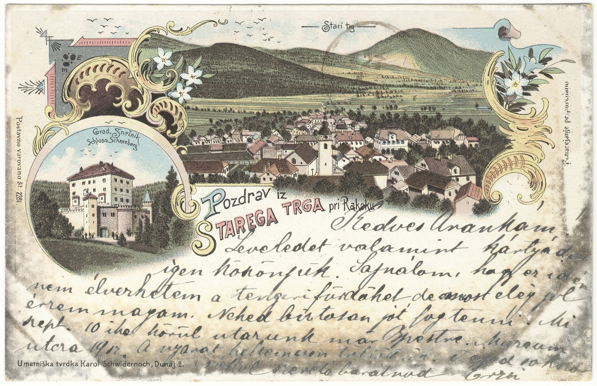 Stari trg 6232760 1043a - Notranjski kraji na razglednicah