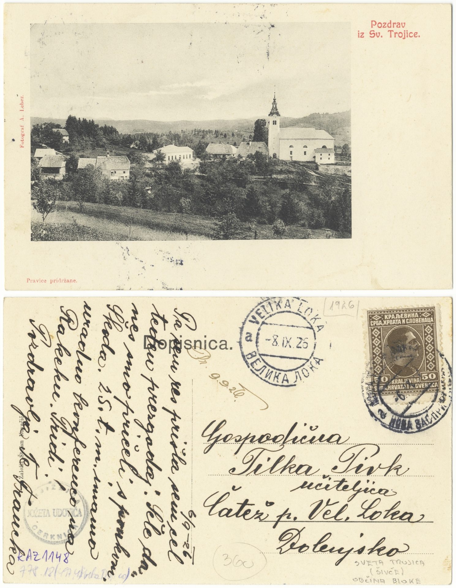 Sveta Trojica 1926 0906 6769592 1148 - Sveta Trojica