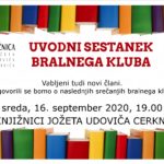 Uvodni sestanek bralnega kluba