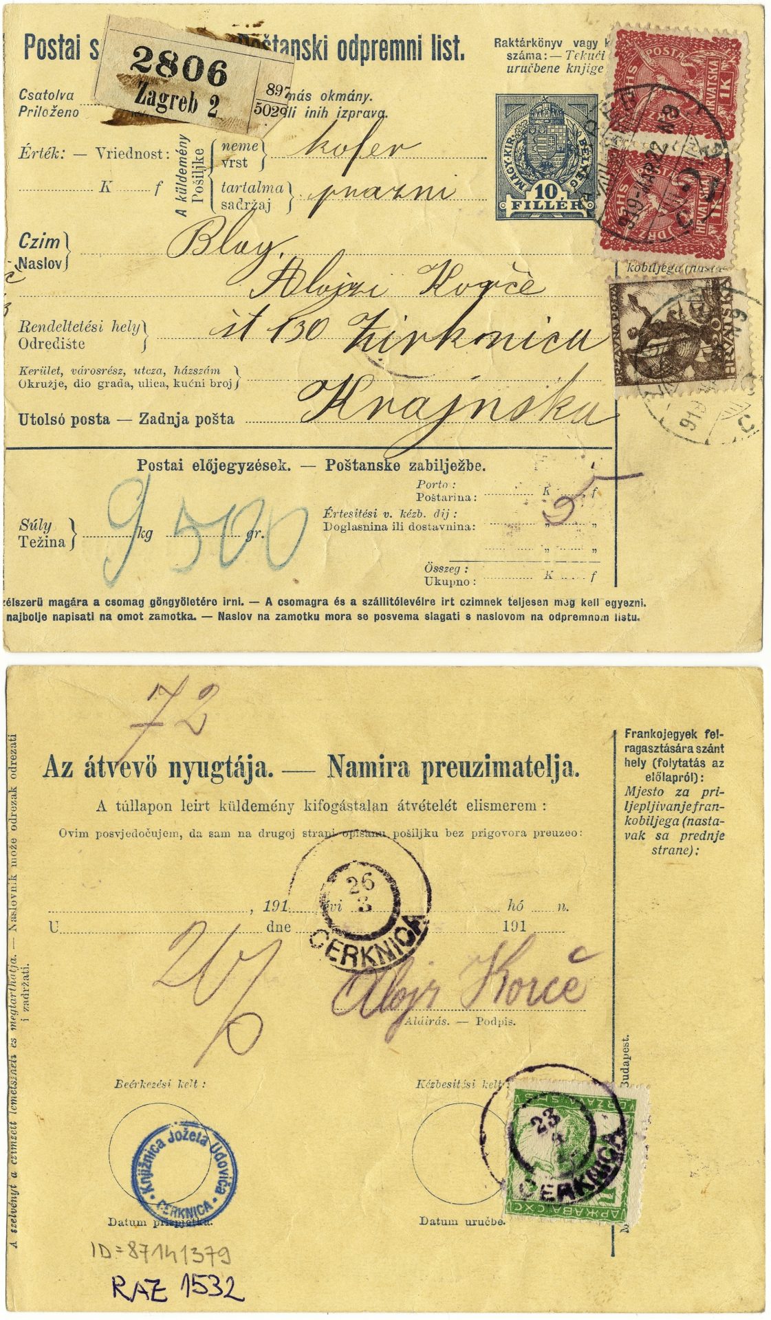 1919 0322 87141379 1532 - Razno