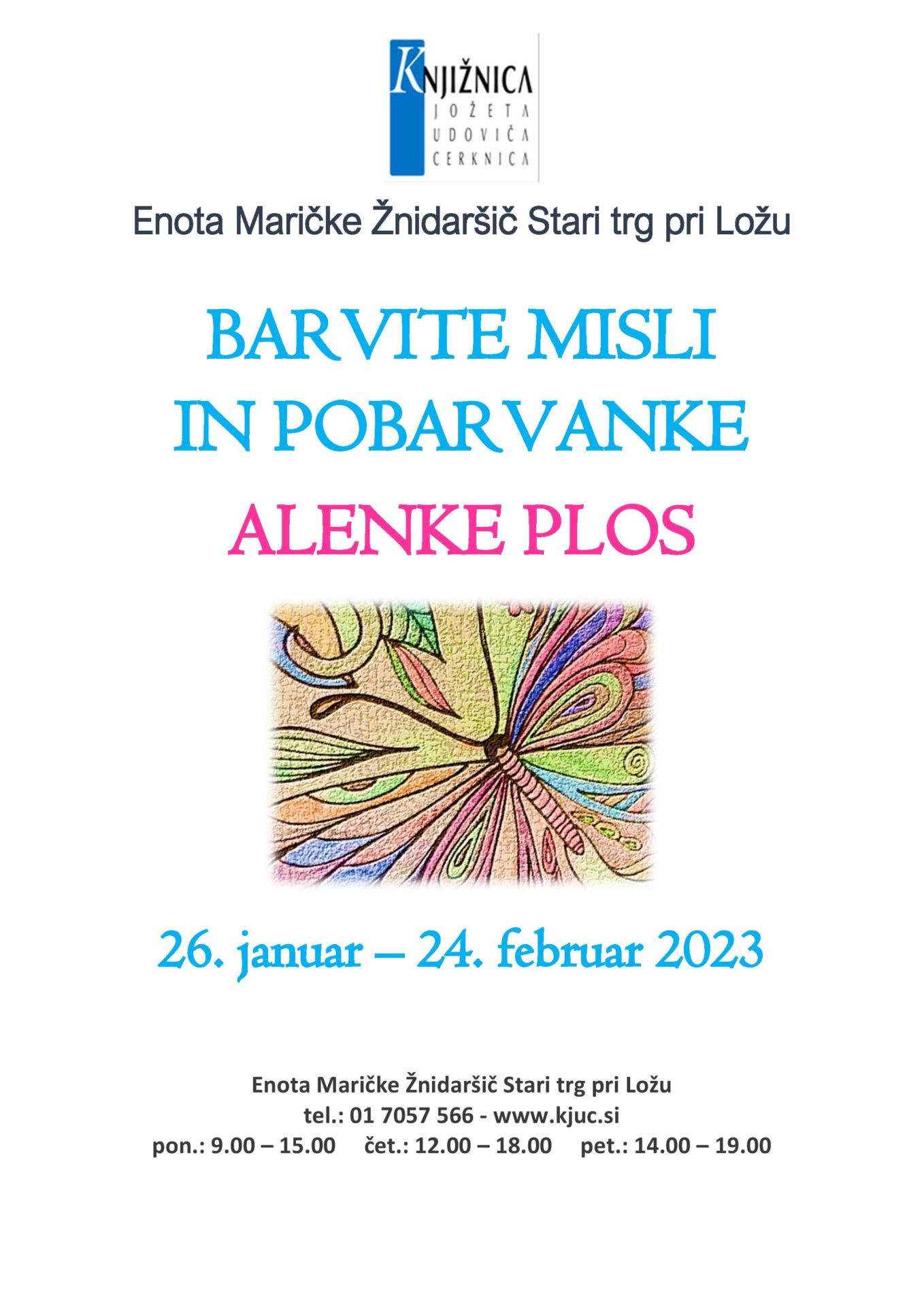 Barvite misli in pobarvanke Alenke Plos - razstava