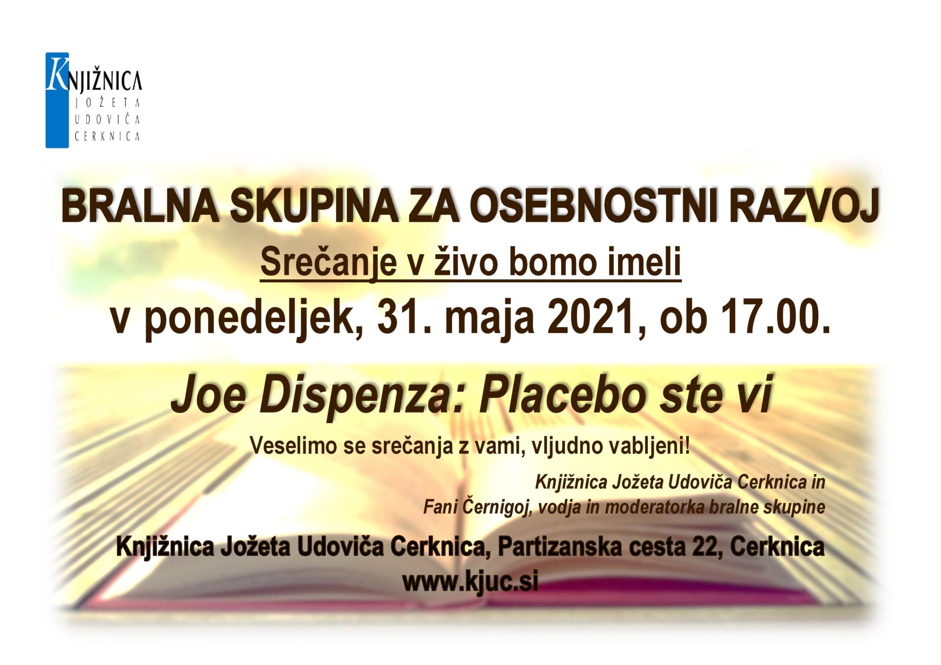 Srečanje Bralne skupine za osebnostni razvoj