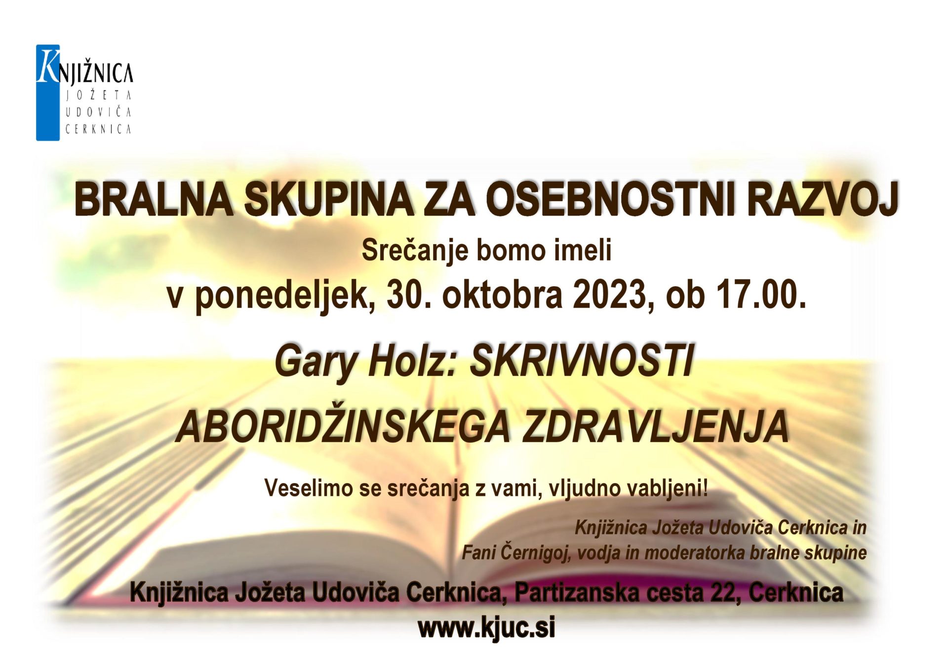 Srečanje Bralne skupine za osebnostni razvoj
