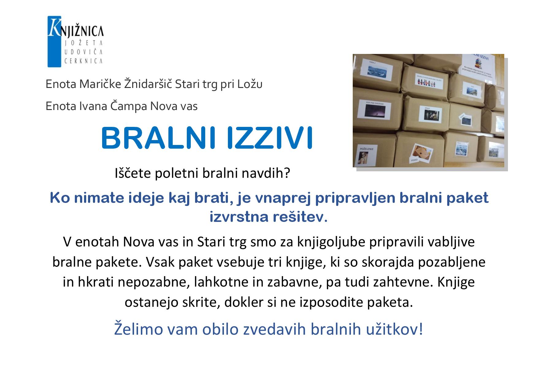 Bralni izziv - Stari trg