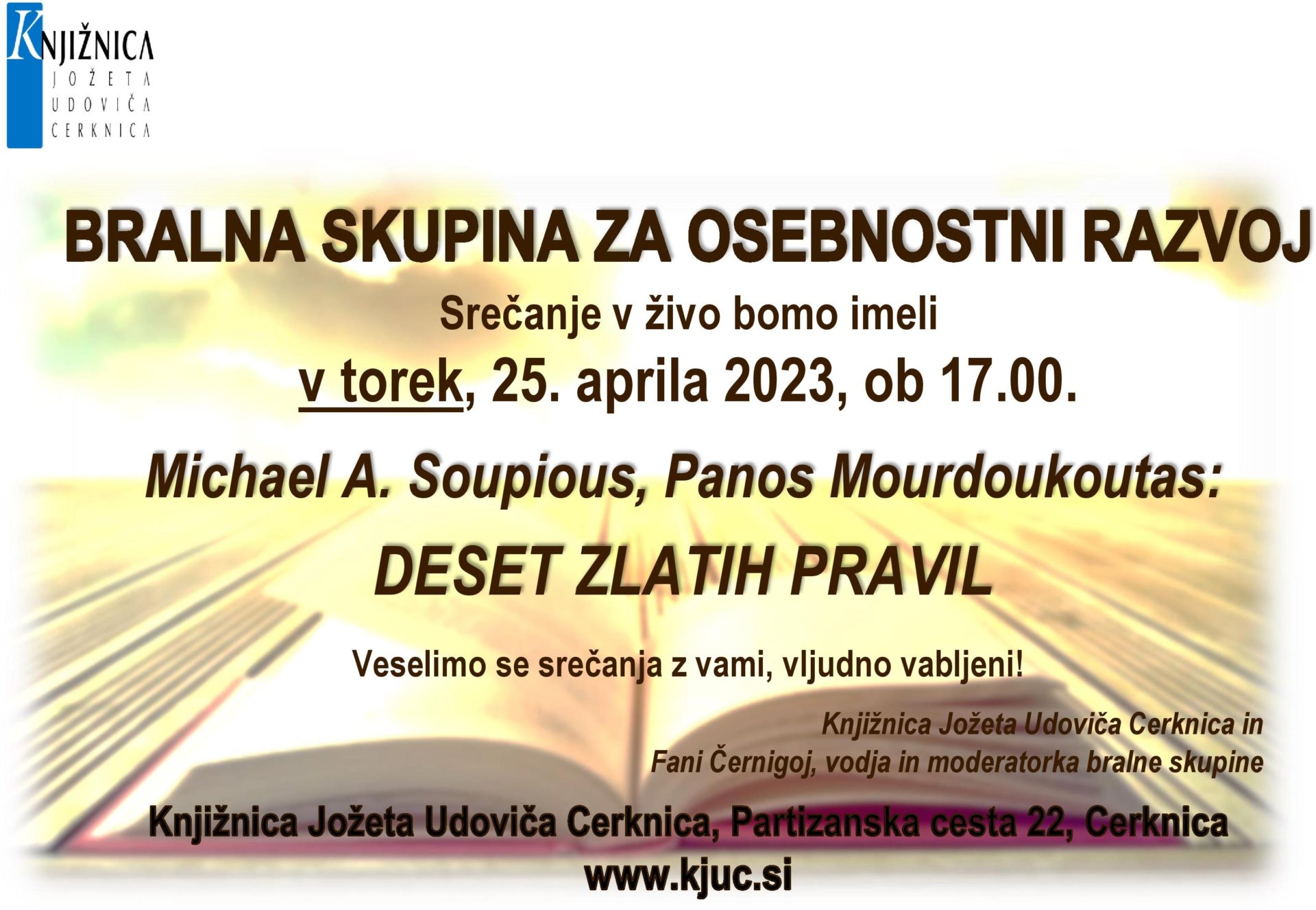 Srečanje Bralne skupine za osebnostni razvoj