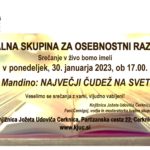 Srečanje Bralne skupine za osebnostni razvoj