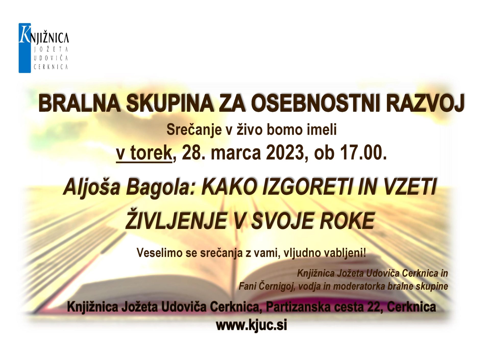 Srečanje Bralne skupine za osebnostni razvoj
