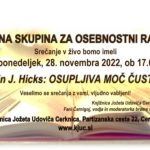 Srečanje Bralne skupine za osebnostni razvoj
