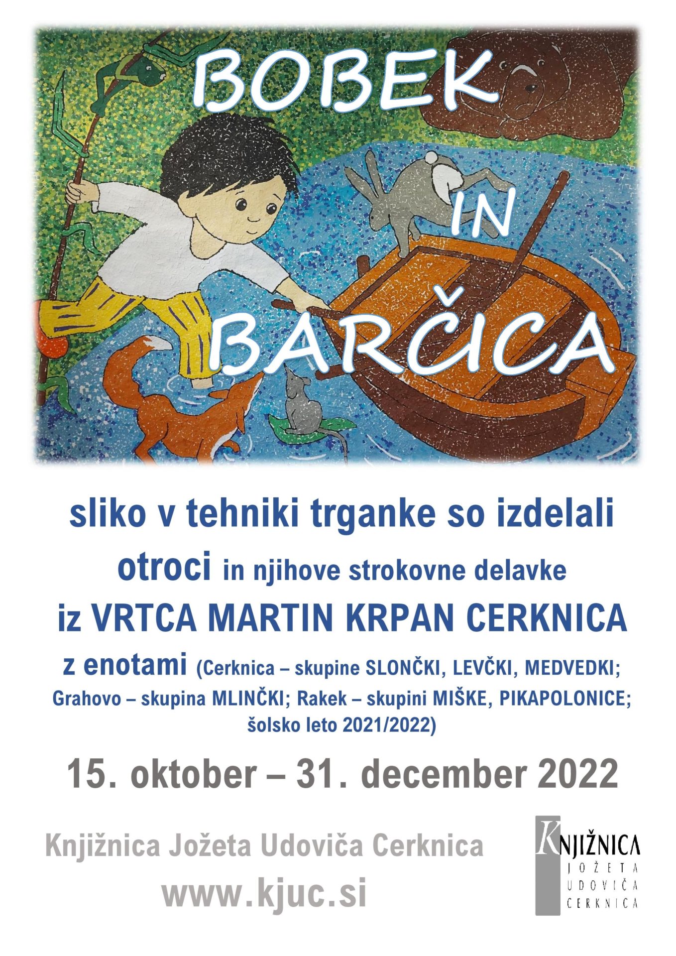 Bobek in barčica - razstava trganke