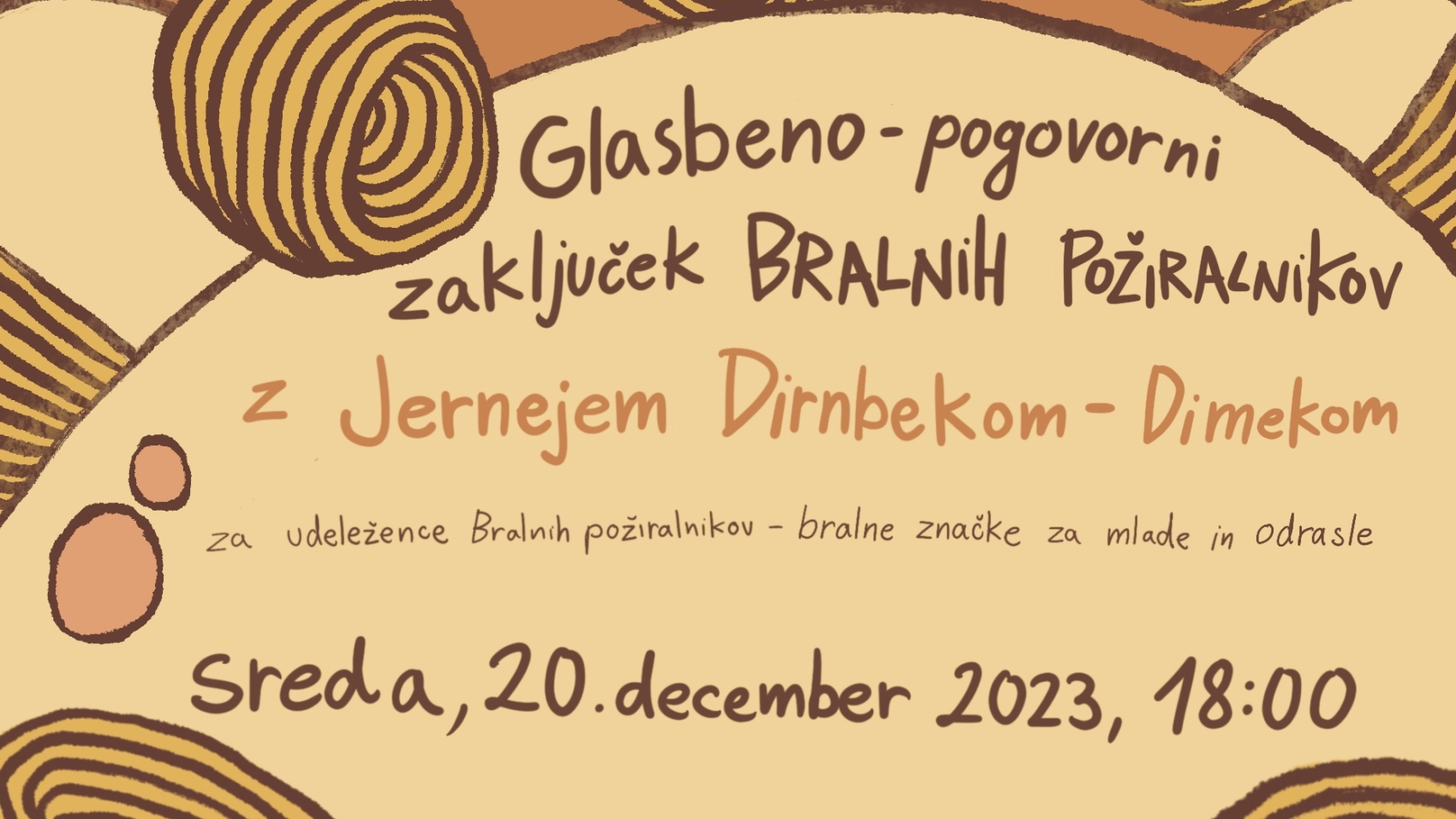 Zaključek Bralnih požiralnikov z Jernejem Dirnbekom – Dimekom