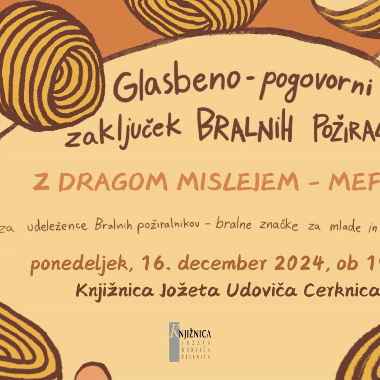 Zaključek Bralnih požiralnikov z Dragom Mislejem - Mefom