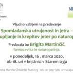 ODPOVEDANO – Brigita Martinčič: Spomladanska utrujenost in jetra – razstrupljanje in krepitev jeter po naturopatsko