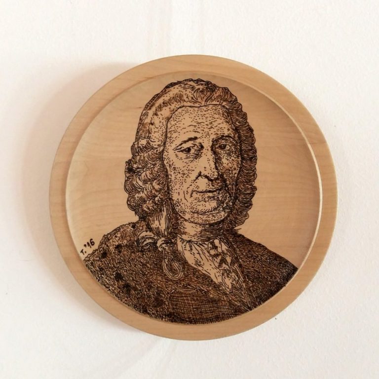 Pirografski portret Steinberga