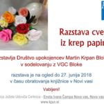 Razstava cvetja iz krep papirja