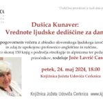 Dušica Kunaver: Vrednote ljudske dediščine za danes