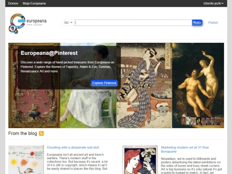 Europeana-Homepage