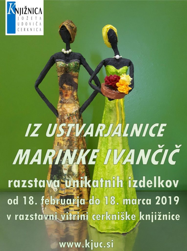 Iz ustvarjalnice Marinke Ivančič – razstava unikatnih izdelkov
