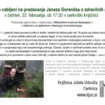 Janez Gorenšek: Zdravilne gobe - predavanje