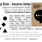 Jernej Šček: Kavarna Italija - pogovor in predstavitev knjige