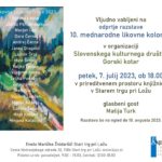 Odprtje razstave 10. mednarodne likovne kolonije Slovenskega kulturnega društva Gorski kotar