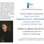 Msgr. Franci Petrič: Magdalena Gornik –  Božja služabnica: življenje in duhovnost  slovenske mistikinje z Gore