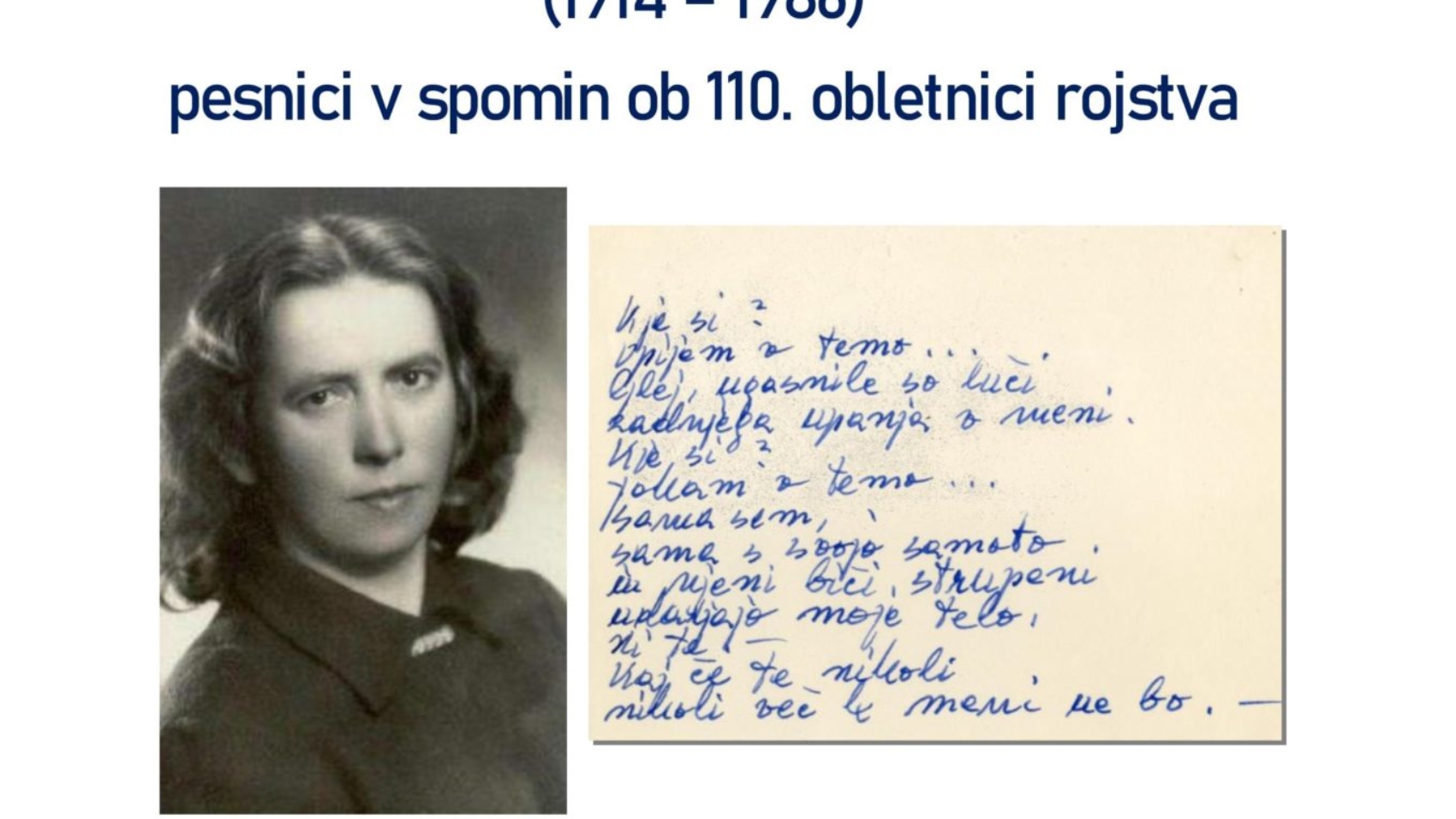 Razstava ob 110-letnici rojstva Maričke Žnidaršič