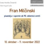 Fran Milčinski - razstava pisatelju v spomin ob 90. obletnici smrti