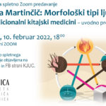 Zoom: Brigita Martinčič: Morfološki tipi ljudi po tradicionalni kitajski medicini – uvodno predavanje