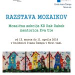 Razstava mozaikov mozaične sekcije KD Rak Rakek