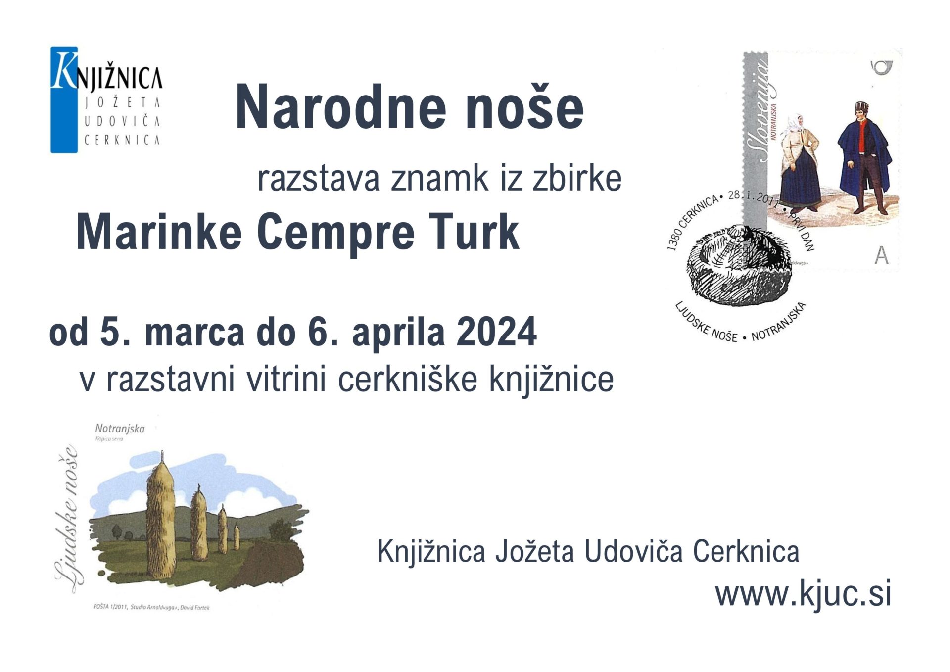 Marinka Cempre Turk: Narodne noše - razstava znamk