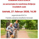 Predavanje - Osebna asistenca za samostojno in neodvisno življenje invalidnih oseb