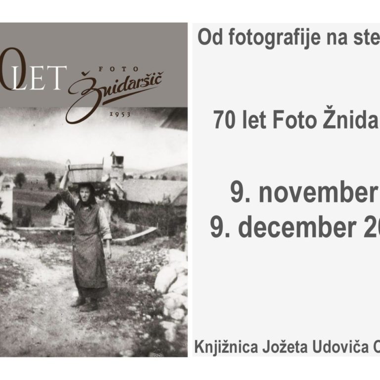 Posnetek odprtja razstave Od fotografije na steklu … 70 let Foto Žnidaršič