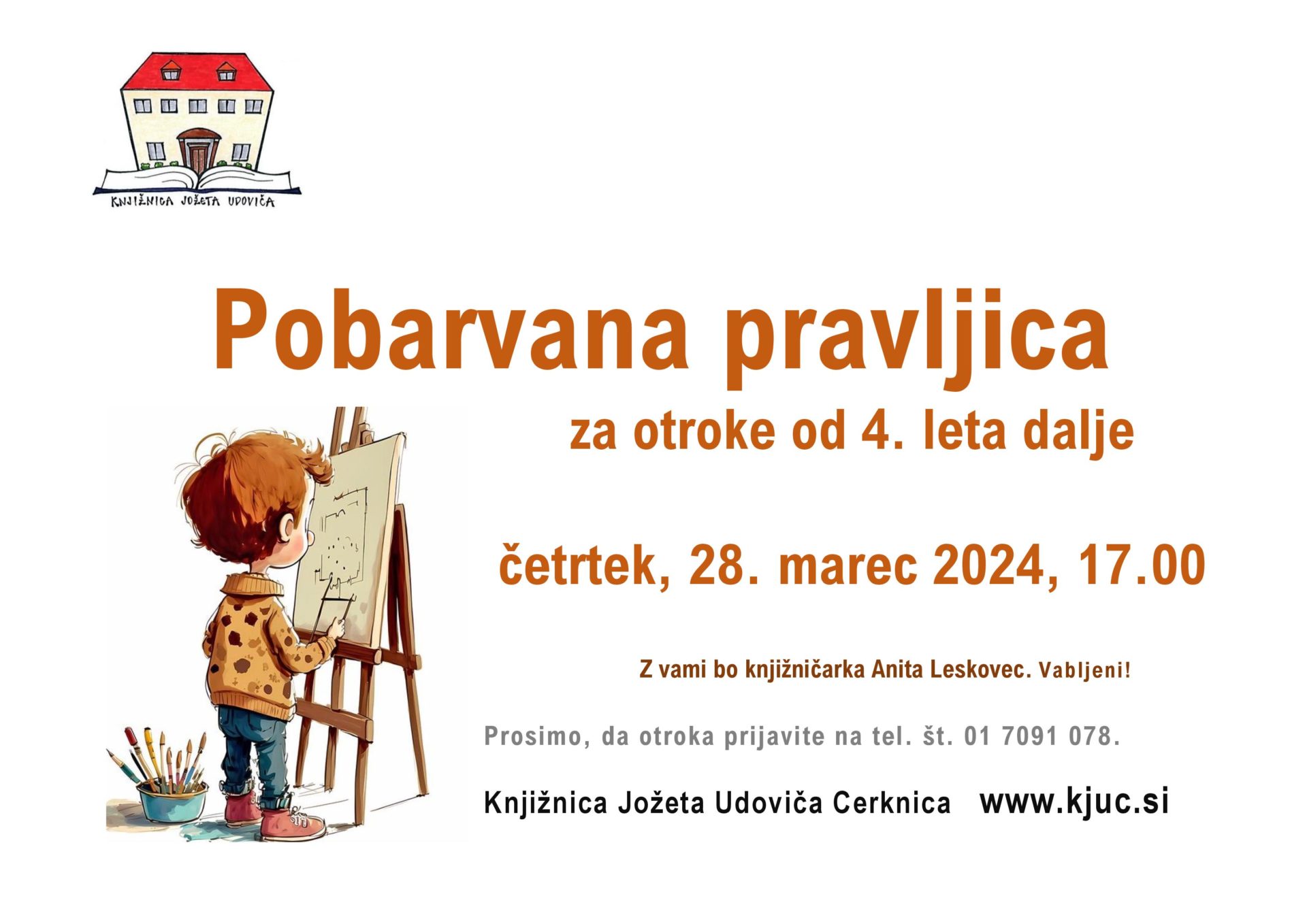Pobarvana pravljica za otroke od 4. leta dalje