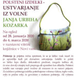 Janja Urbiha Kozarka – Ustvarjanje iz volne – razstava polstenih izdelkov