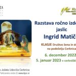 Razstava ročno izdelanih jaslic Ingrid Matičič